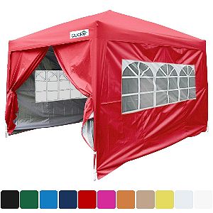 Quictent Silvox 10x10 Red Pop Up Canopy
