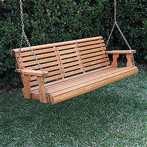 Porchgate Amish Heavy Duty 800b 5' Porch Swing Folded Up
