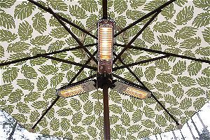 Fire Sense Infrared Umbrella Heater Open