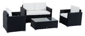 Outsunny Modern 4 Piece Conversation Set
