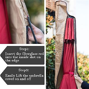 Abba Patio Umbrella Cover Installation and Removal