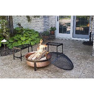 CobraCo SH101 Copper Fire Bowl In Action