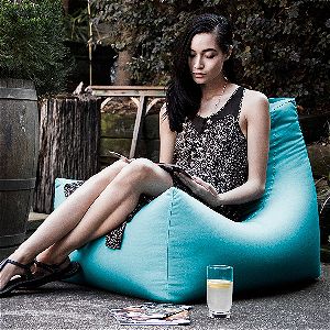 Jaxx Juniper Outdoor Bean Bag Chair Blue