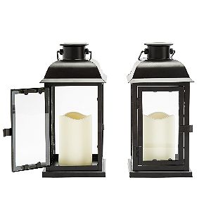 LampLust Solar Black Lanterns