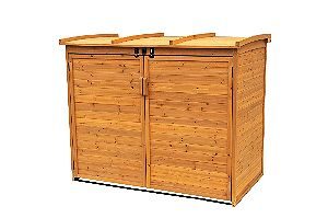 Leisure Season Trash Can Shed, the best Wooden Trash Can Holders Around!