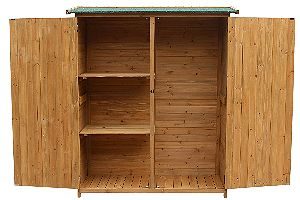 Merax Wooden Garbage Shed Open