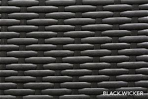 Ohana Black Wicker Detail