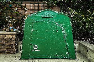 The YardStash IV Bike Storage Shed Tent Closed