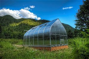 9x14 6-MM Twin-wall Polycarbonate Greenhouse, ClimaPod Virtue Complete kit