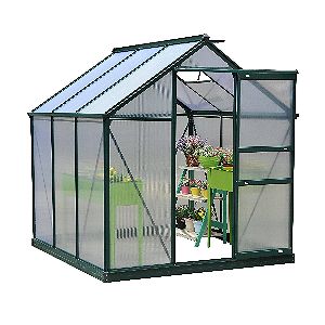 Outsunny 6'L x 6'W x 7'H Polycarbonate Portable Walk-In Garden Greenhouse