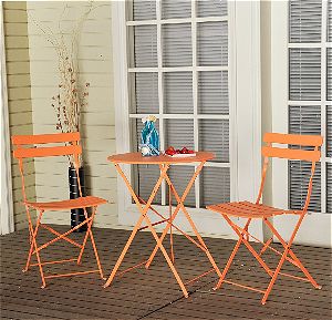 Grand patio 3-PCS Bistro-Set in Orange