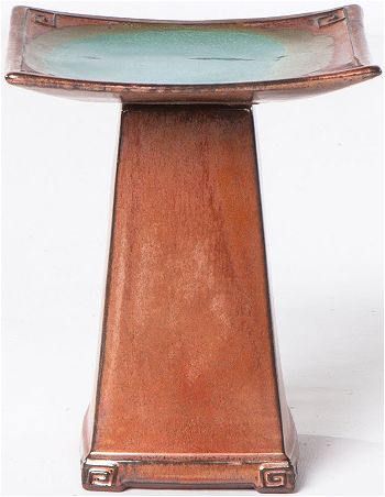 Alfresco Home Zen Ceramic Bird Bath