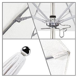 California Umbrella Stainless Steel Detail