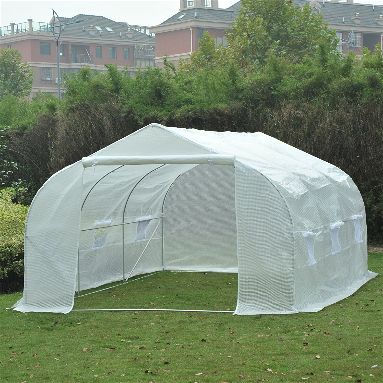 Outsunny 11' x 10' x 7' Portable Walk-In Garden Greenhouse