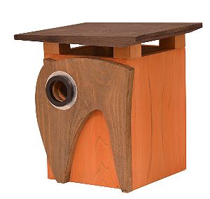Rosso's International Art Deco Cedar Birdhouse