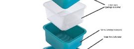 4-Tray Worm Factory Farm Compost Small Compact Bin Set