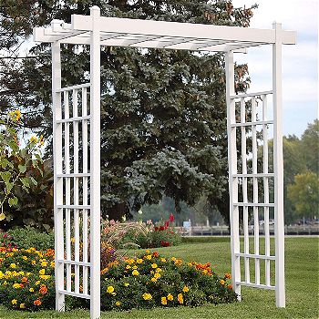 Dura-Trel Bakersfield Arbor, White