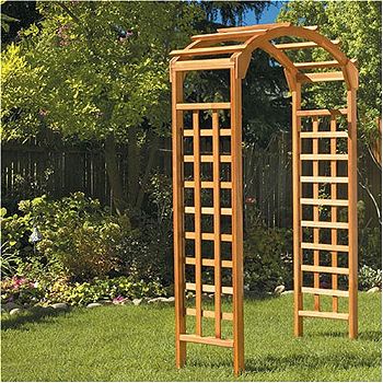 Greenstone Arch Arbor- Natural