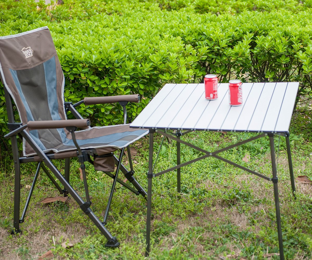Timber Ridge Folding Roll Up Camping Table Review OutsideModern