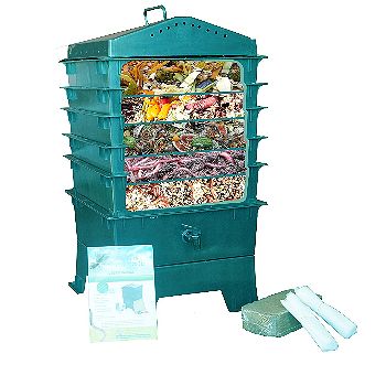 Vermihut 5 Tray Worm Composter Cutout