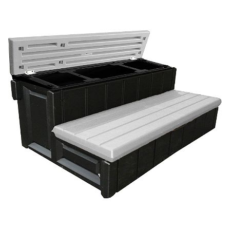 Leisure Accents Spa Step Open Storage. The Best Hot Tub Steps
