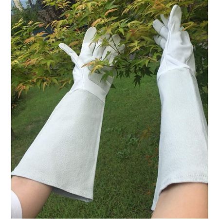 Pigskin Leather Thornproof Gardening Gloves Long Sleeve